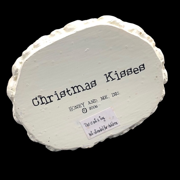 Honey And Me Lisa Liffick Christmas Kisses Primitive Angel Figurine Cottagecore - Picture 6 of 6